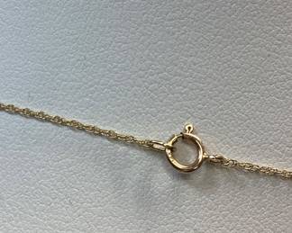 14k GOLD CLOISONNÃ‰ BEAD NECKLACE 29.40 grams