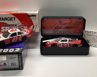 2) JIMMY SPENCER DIE-CAST CARS #41 TARGET and #23 NO BULL WINSTON #1 of 7,764 and #1 of 5,000