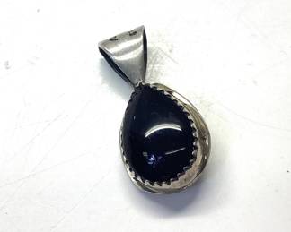 VTG.CAROLYN POLLACK TIGER EYE MALTESE CROSS PENDANT/BROOCH AND VTG. NEPALESE STERLING SILVER CORAL AND TURQUOISE PENDANT ON A NECKLACE 36.13 grams