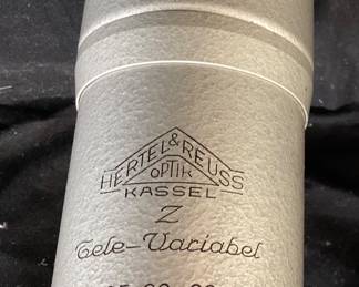HERTEL & REUSS OPTIK KASSEL Z TELE-VARIABEL 25-60x60 TELESCOPE SPY GLASS, MADE IN GERMANY, WITH TRAVEL CASE