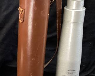 HERTEL & REUSS OPTIK KASSEL Z TELE-VARIABEL 25-60x60 TELESCOPE SPY GLASS, MADE IN GERMANY, WITH TRAVEL CASE