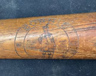 1920s-30s BONNIE LADDIE FULL SIZE BASEBALL BAT SUNDIAL SHOES FOR BOYS AND GIRLS ADVERTISING BAT, THE BAT HAS A CRACK REF PICTURES