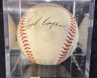 HOF MLB PITCHER DON SUTTON, CECIL COOPER AUTOGRAPHED BASEBALL, NO COA