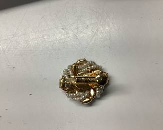 VINTAGE FASHION JEWELRY VENDOME BROOCH AND EARRINGS, NAPIER AND MORE