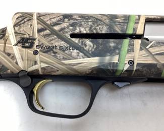 NEW, BROWNING ARMS MODEL A5 SWEET SIXTEEN 16ga SHOTGUN, MOSSY OAK CAMOUFLAGE FINISH, WITH HARD CASE UNFIRED