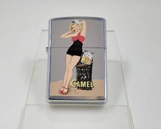 CAMEL PIN UP GIRL ZIPPO Classic pin up girl Camel endorsed Zippo. Never used