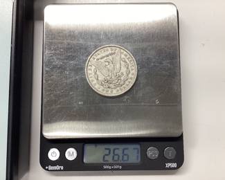 1890-P Morgan silver dollar U.S. 90.0 silver coin