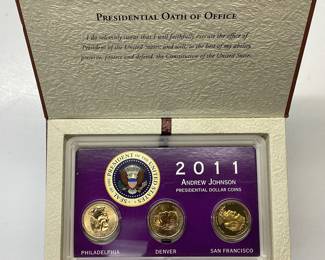 6 Presidential proof sets 2011-2016 PDS edition all mints 3 coins per set