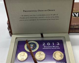 6 Presidential proof sets 2011-2016 PDS edition all mints 3 coins per set