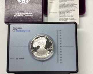 1991-S U.S. Silver Eagle dollar 99.9 silver coin