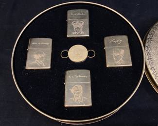 1994 ZIPPO D-DAY 50th ANNIVERSARY ALLIED HEROES COLLECTORS EDITION SET