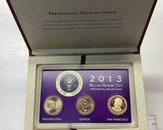 5 Presidential proof sets 2011-2015 PDS edition all mints 3 coins per set