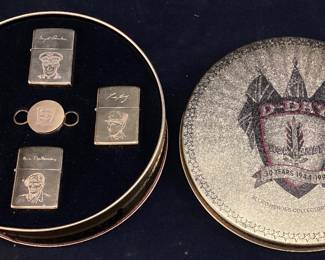 1994 ZIPPO D-DAY 50th ANNIVERSARY ALLIED HEROES COLLECTORS EDITION SET