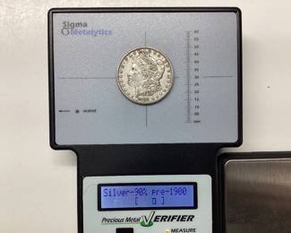 1890-P Morgan silver dollar U.S. 90.0 silver coin