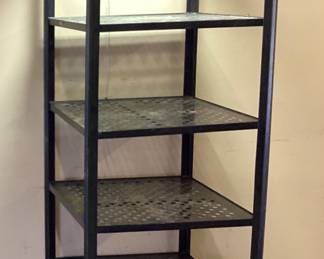  VINTAGE METAL COCA COLA DISPLAY RACK w 5 MESH SHELVES NO SHIPPING PICKUP ONLY