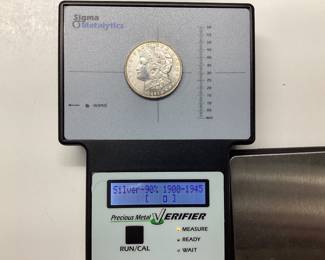 1890-P Morgan silver dollar U.S. 90.0 silver coin