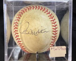 HOF MILWAUKEE BREWER PAUL MOLITOR AUTOGRAPHED BASEBALL, NO COA