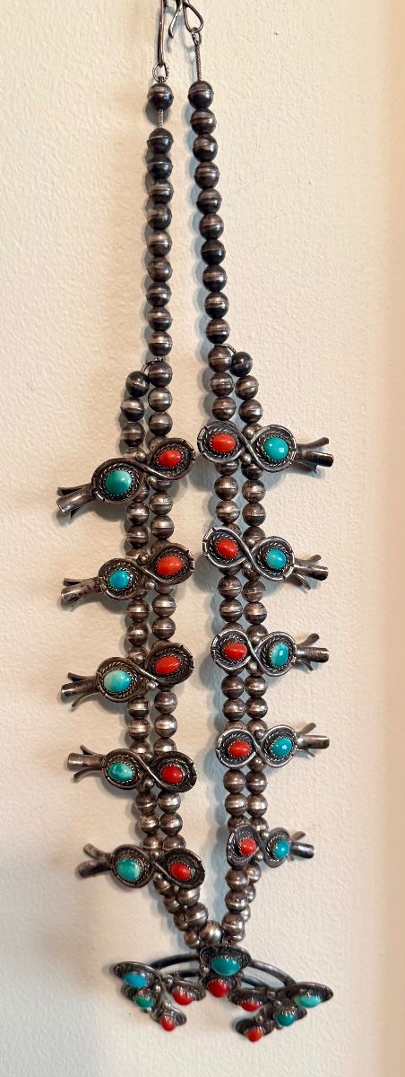 Navajo sterling silver squash blossom