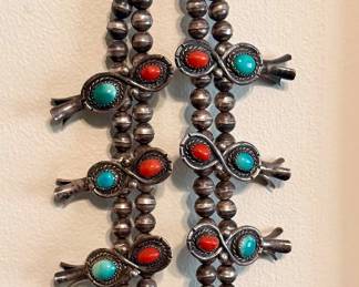 Navajo sterling silver squash blossom