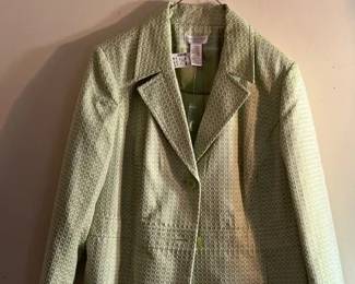 Spring Coat And Straw Hat