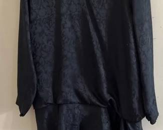 Black Drop Waist Dress