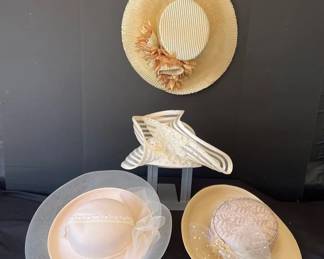 Set Of 4 Kentucky Derby Style Hats