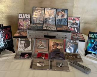 A Collection Of The King With A Samsung DVDVHS Player