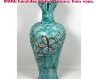 Lot 169 Large F.LLI SOLIMENE VIETRI SUL MARE handdecorated ceramic floor vase.