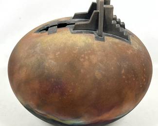 Lot 67 R. Foris Studio Art Pottery Vessel. 