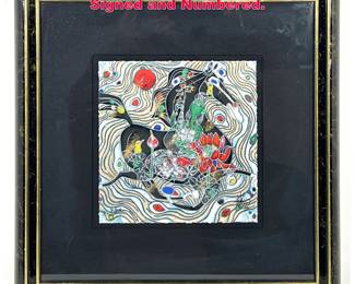 Lot 430 Jiang Tiefeng Serigraph Print. Signed and Numbered.