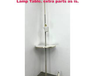Lot 237 Gerald Thurston Lightolier Pole Lamp Table. extra parts as is. 