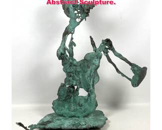 Lot 49 Large Spill Cast Bronzecopper Abstract Sculpture. 