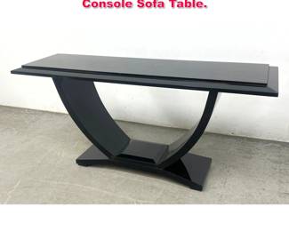 Lot 226 Art Deco Style Black Lacquer Console Sofa Table. 