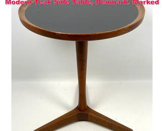 Lot 88 Hans C. Andersen for Artek Danish Modern Teak Side Table, Denmark. Marked