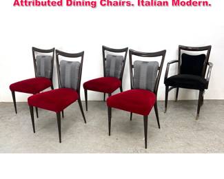 Lot 291 Melchiorre Bega and Mario Gottardi Attributed Dining Chairs. Italian Modern. 