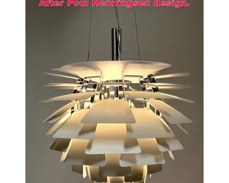 Lot 108 PH style Artichoke Hanging Light. After Poul Henningsen design. 