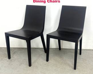 Lot 358 Pair Andreu World, Bentwood Sloped Dining Chairs