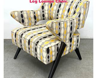 Lot 238 Contemporary Italian Style Angled Leg Lounge Chair. 