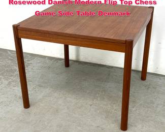 Lot 335 Georg Petersens Mobelfabrik Rosewood Danish Modern Flip Top Chess Game Side Table Denmark