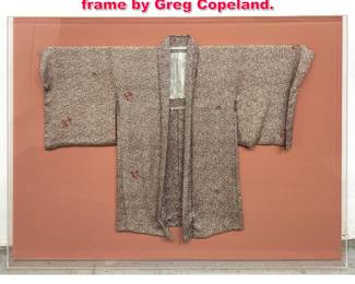Lot 227 Japanese Haori Silk Kimono in Deep frame by Greg Copeland.