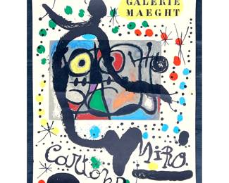 Lot 432 Galerie Maeght Jean Miro poster. 