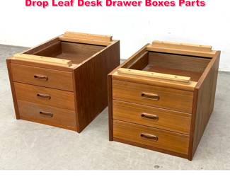 Lot 378 2 Danish Modern Arne Vodder Teak Drop Leaf Desk Drawer Boxes Parts