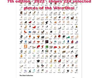 Lot 173 Vitra  The Chair Collection Poster 7th edition  2022  shows 224 selected pieces of the Vitra Desi
