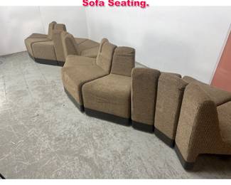 Lot 192 12 section Harvey Probber Modular Sofa Seating.