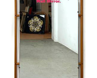 Lot 243 French Style Faux Bamboo Wood Wall Mirror. 