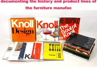 Lot 507 22pc collection of KNOLL ephemera documenting the history and product lines of the furniture manufac