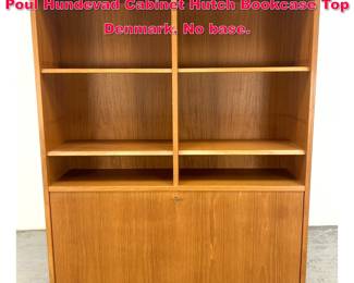 Lot 201 Mid Century Danish Modern Teak Poul Hundevad Cabinet Hutch Bookcase Top Denmark. No base. 