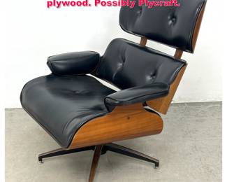 Lot 125 Eames style Lounge Chair. Molded plywood. Possibly Plycraft. 