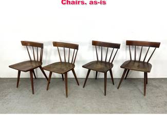 Lot 266 Set 4 Paul McCobb Spindle Back Chairs. asis