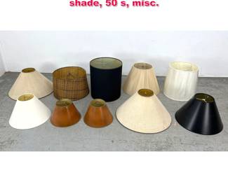 Lot 451 10pcs Table Lamp Shades. Cord shade, 50 s, misc. 